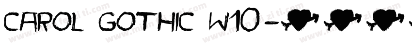 Carol Gothic W10字体转换